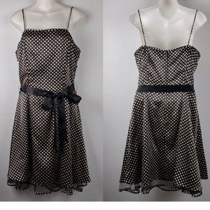 Y2K Papaya Polka Dot Black Dress
